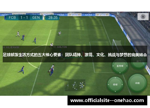 足球部落生活方式的五大核心要素：团队精神、激情、文化、挑战与梦想的完美结合