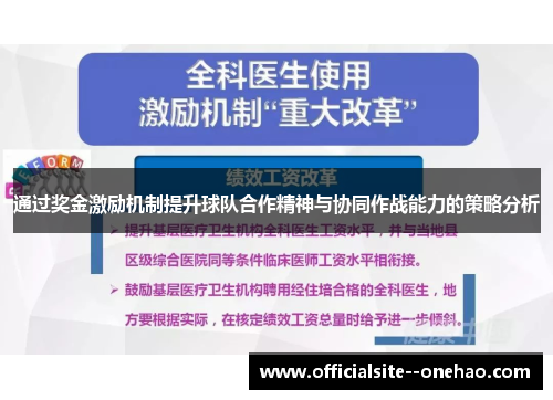 通过奖金激励机制提升球队合作精神与协同作战能力的策略分析